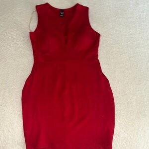 Windsor Elegant Red Sleeveless Dress size medium